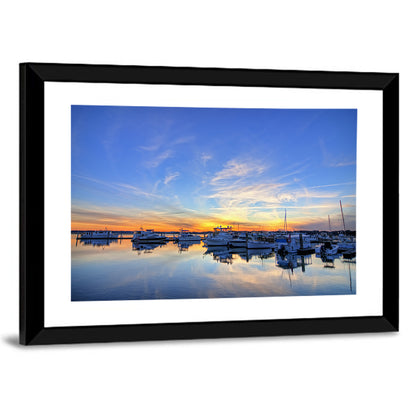 Marina at Golden Hour Wall Art