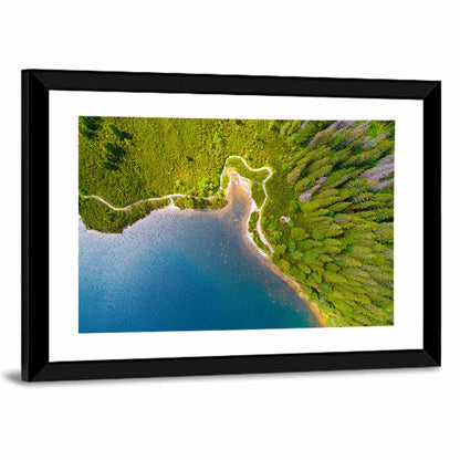 High Tatras Lake Aerial View Wall Art