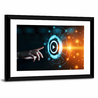 Holographic Video Interface Wall Art