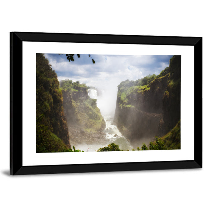 Victoria Falls Zambezi Gorge Wall Art as a framed print