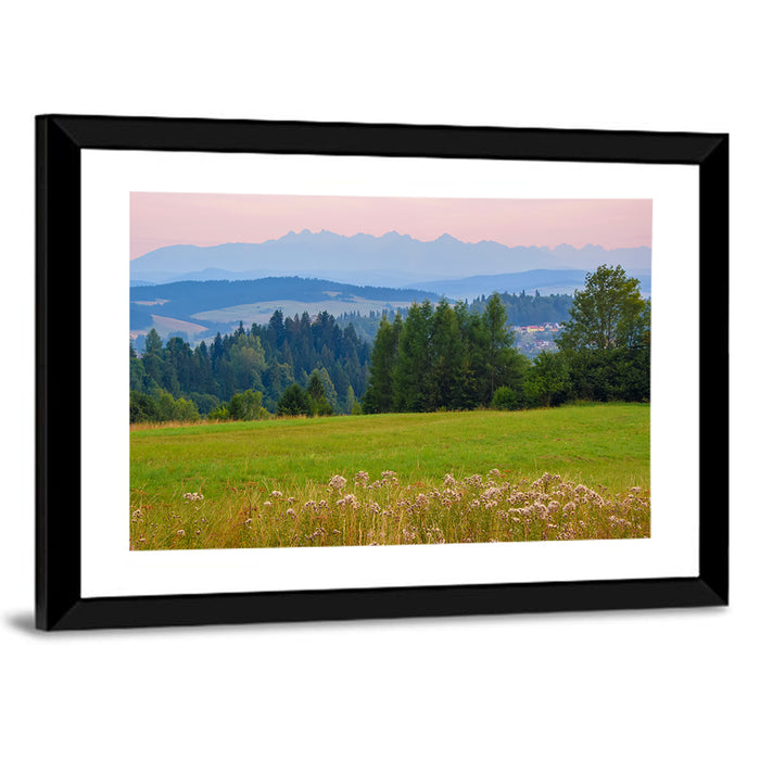 High Tatras Mountains Wall Art as a framed print
