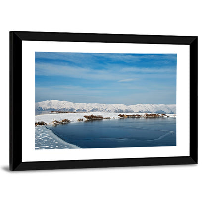 Lake Sevan Winter Landscape Wall Art
