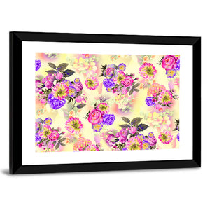 Roses & Iris Flowers Wall Art