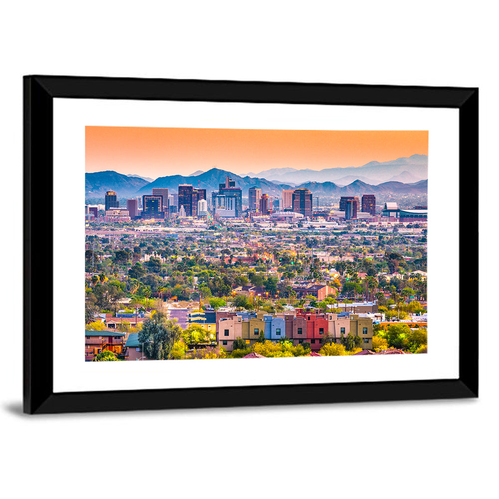 Phoenix Golden Hour Cityscape Wall Art