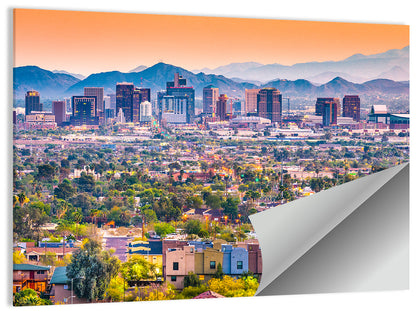 Phoenix Golden Hour Cityscape Wall Art