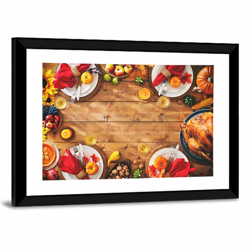 Rustic Thanksgiving Tabletop Wall Art