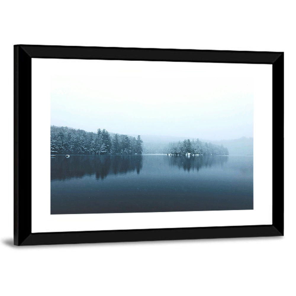 Burr Pond Winter Reflection Wall Art