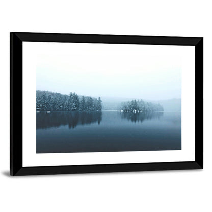 Burr Pond Winter Reflection Wall Art