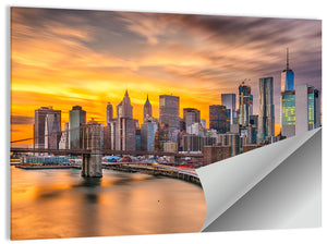 Lower Manhattan Skyline Wall Art