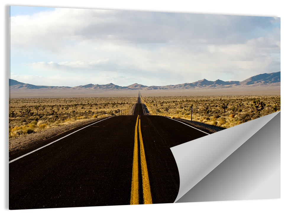 Nevada Desert Highway Wall Art