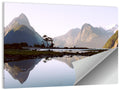 Mitre Peak Reflection at Milford Sound Wall Art