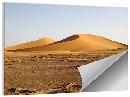 Golden Hour Desert Dunes Wall Art