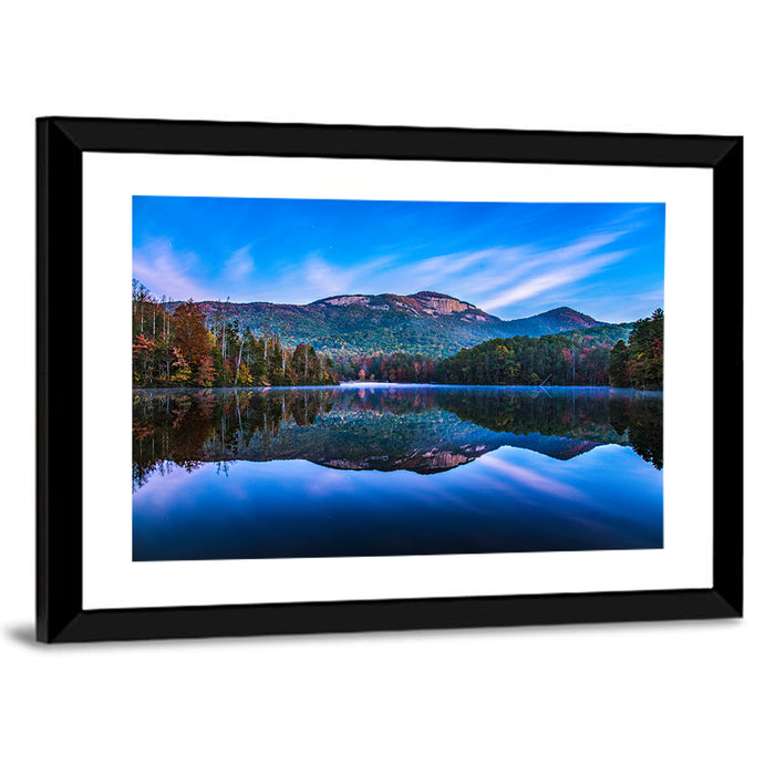 Pinnacle Lake Reflection Wall Art as a framed print