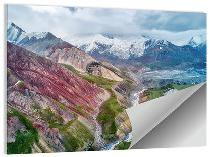 Mount Lenin Glacial Valley Wall Art