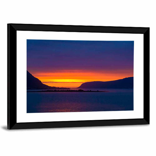 Norwegian Island Sunset Wall Art