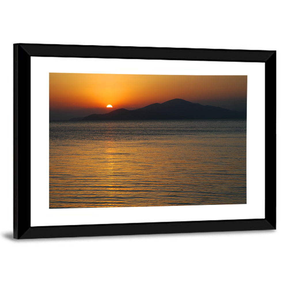 Lake Sevan Sunset Reflection Wall Art