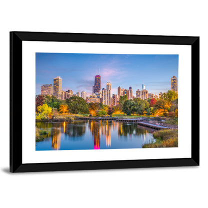 Chicago Skyline at Twilight Wall Art