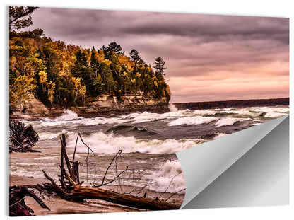 Stormy Michigan Lakeshore Wall Art