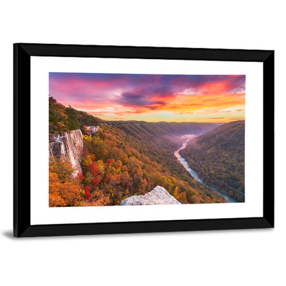 New River Gorge Sunset Wall Art