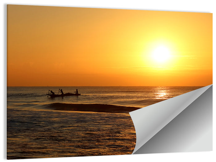 Puri Beach Sunrise Wall Art as a poster print