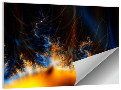 Solar Flare Fractal Flame Wall Art
