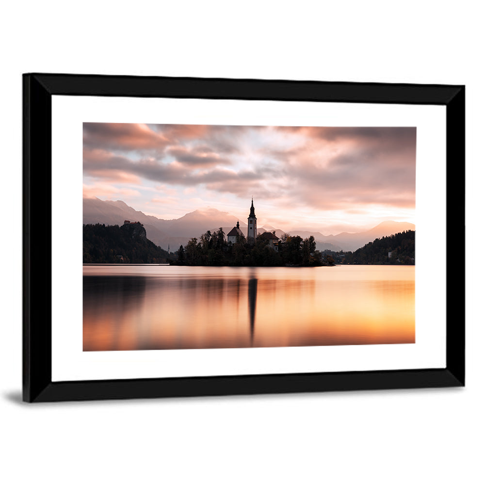 Sunrise Over Bled Island Wall Art