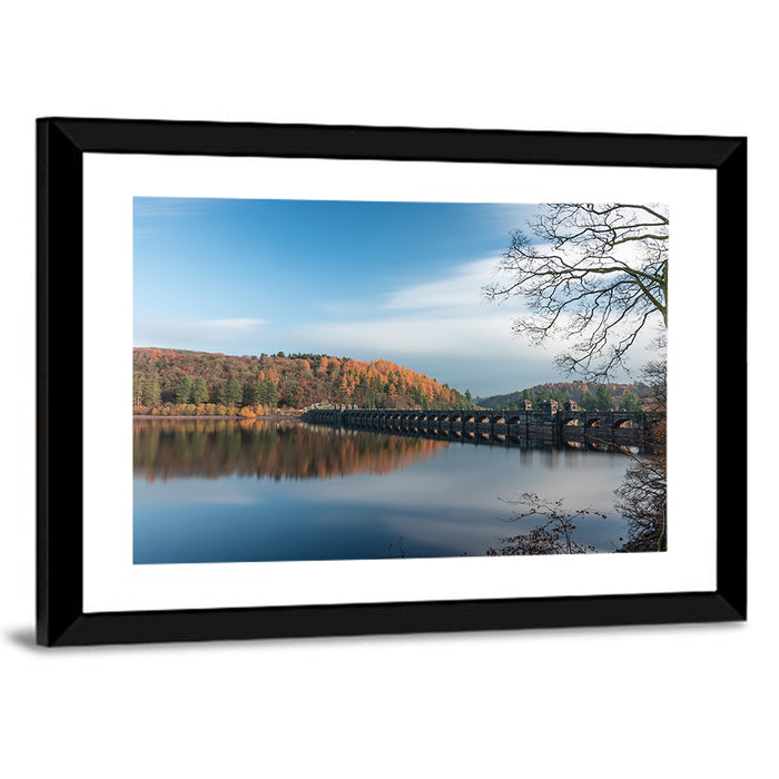 Tranquil Lake Vyrnwy Wall Art as a framed print