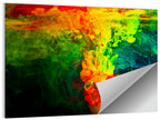 Dynamic Ink Plumes Abstract Wall Art