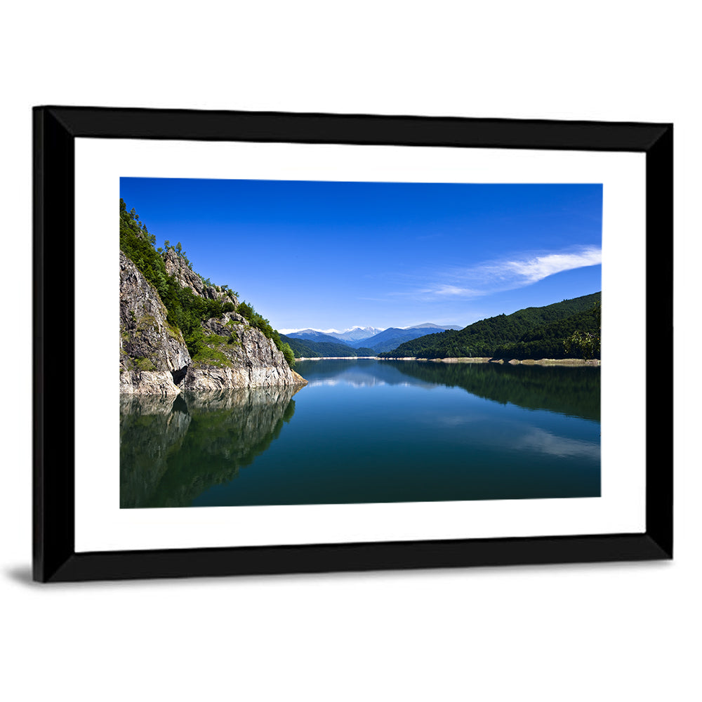 Calm Mountain Lake Reflection Wall Art