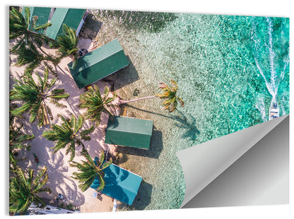 Tobacco Caye Aerial View Wall Art