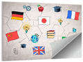 Global Flags Network Wall Art