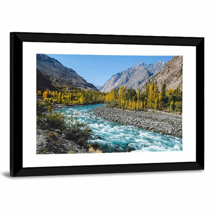Autumn on the Gilgit River Wall Art
