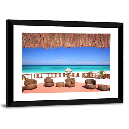 Beach Resort Balcony View Wall Art