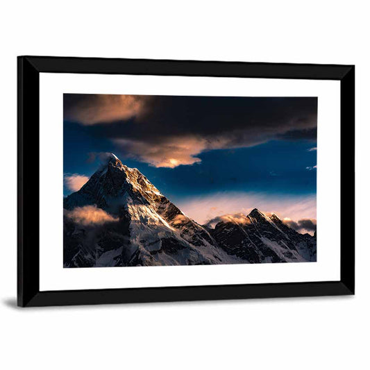 Mt Masherbrum Golden Hour Wall Art