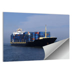 Container Ship in Motion Wall Art