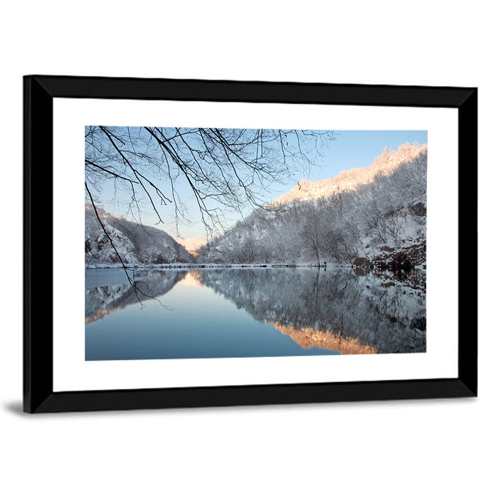 Kozjak Lake Wall Art as a framed print
