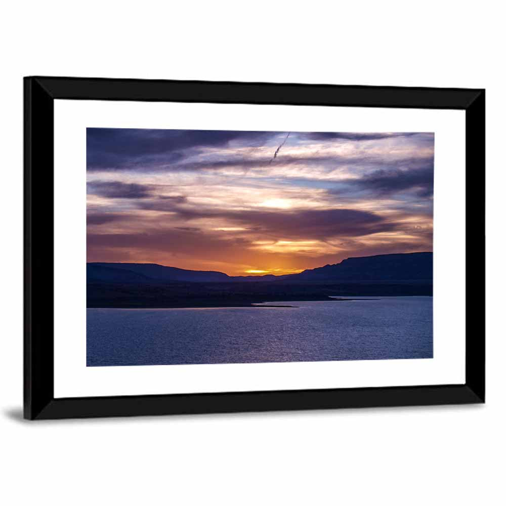 Abiquiu Lake Sunset Glow Wall Art