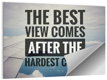 After the Hardest Climb Wall Art