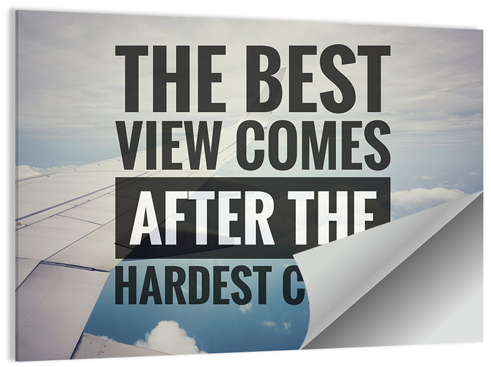 After the Hardest Climb Wall Art as a poster print