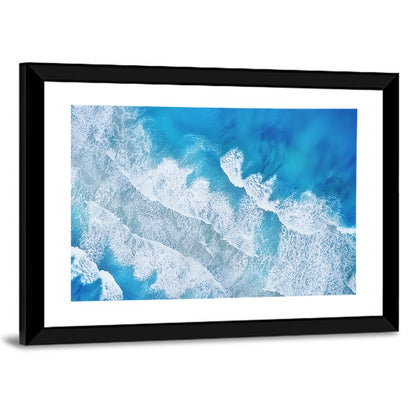 Aerial Turquoise Waves Wall Art
