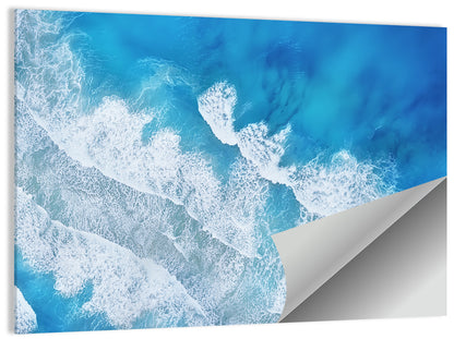 Aerial Turquoise Waves Wall Art