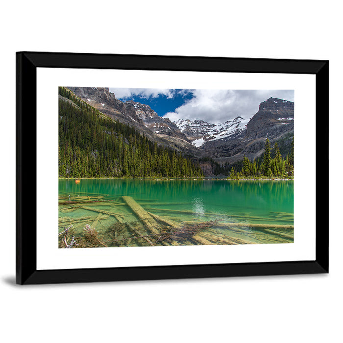 Lake O'hara Reflection Wall Art as a framed print