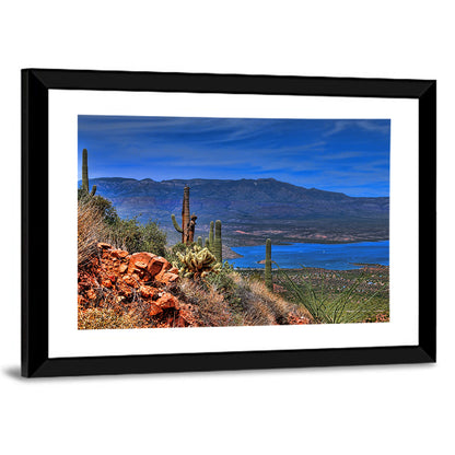 Roosevelt Lake Saguaro Vista Wall Art