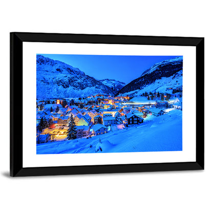 Andermatt Winter Village Wall Art