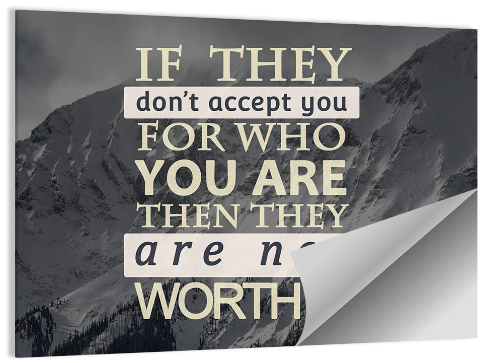 They Are Not Worth It Wall Art
