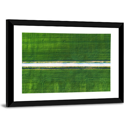 Farm Field Aerial Wall Art