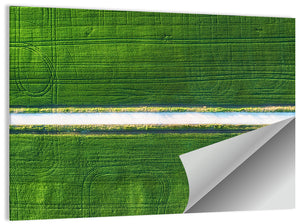 Farm Field Aerial Wall Art