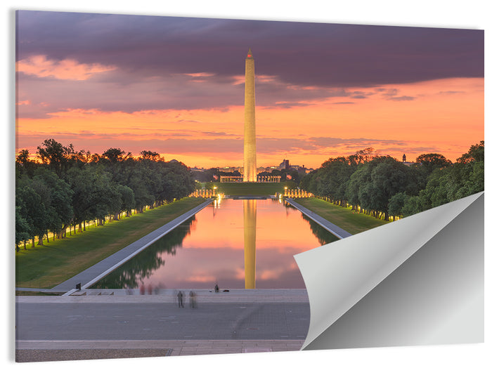 Washington Monument at Dusk Wall Art as a poster print