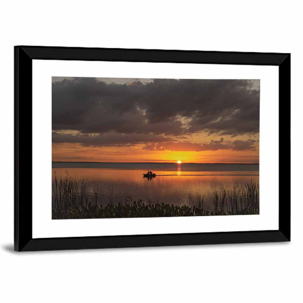Lake Apopka Sunset Silhouette Wall Art