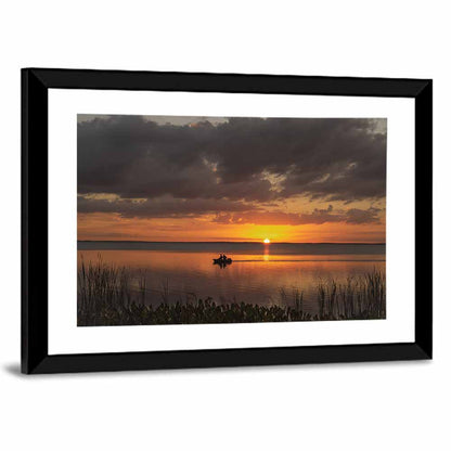 Lake Apopka Sunset Silhouette Wall Art